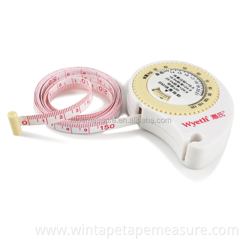Eco-friendly Medical Promotional Gifts Baby Measure Tape With BMI Calculator